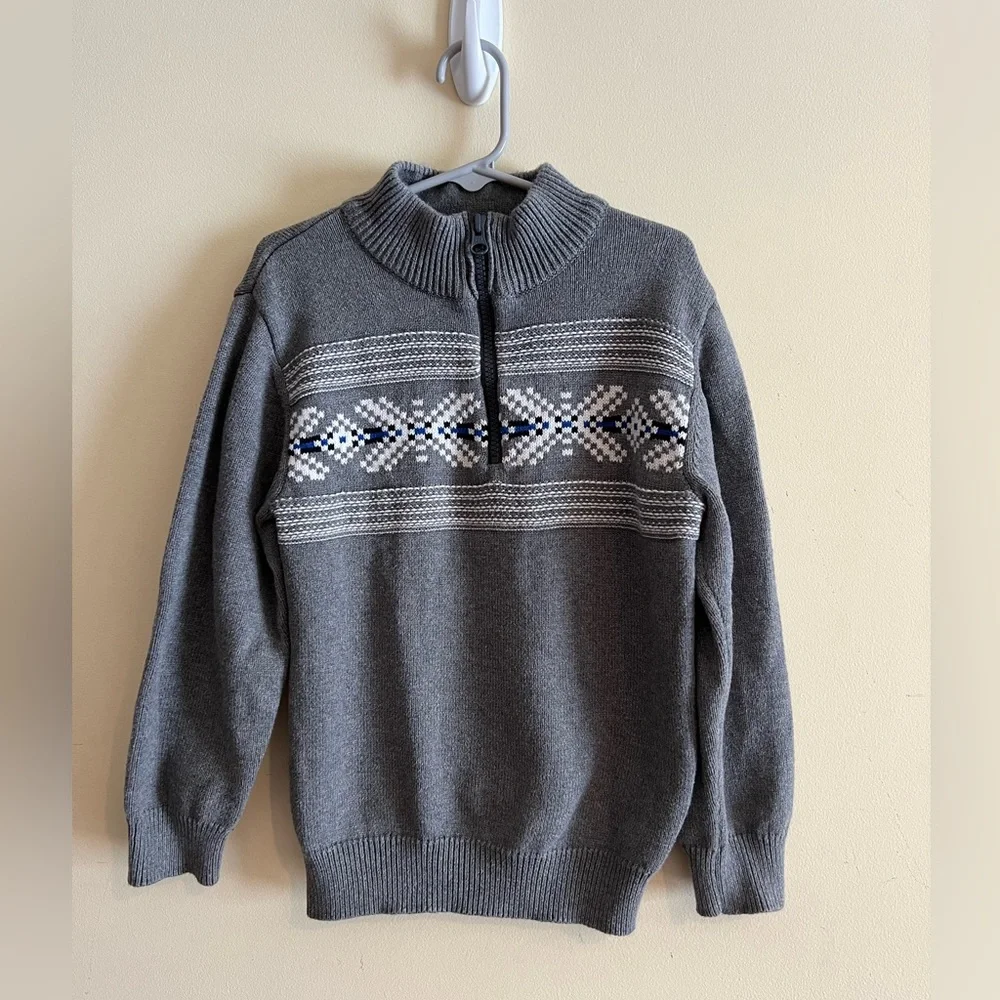 Boys Winter‎ Gymboree 1/4 zip sweater 5-6